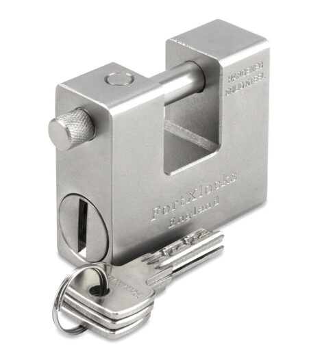 image of a shipping container lock