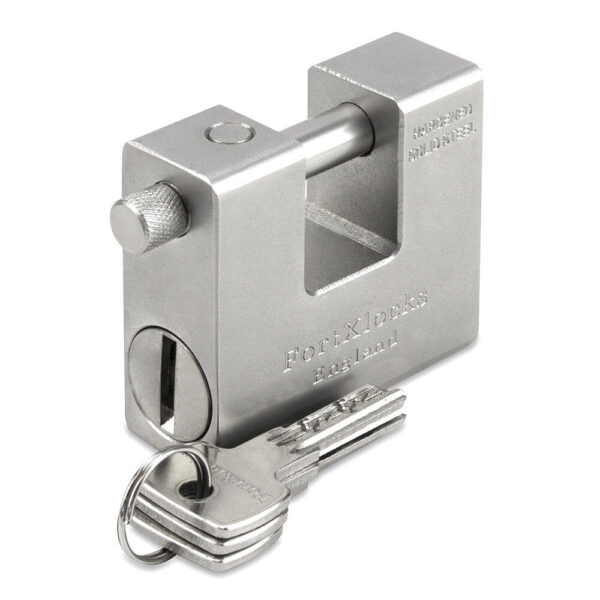 image of a shipping container lock