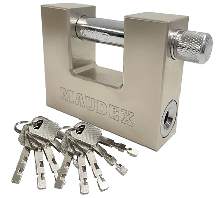 Image of container padlock with keys