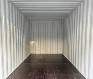 Inside of a 20ft storage container