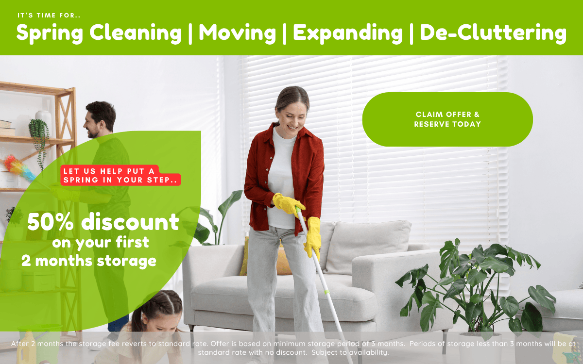 Pop-up Ad offering a discount on storage